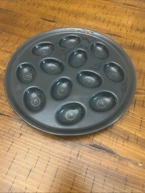 Fiesta Slate Egg Plate.